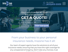 Tablet Screenshot of inszoneinsurance.com